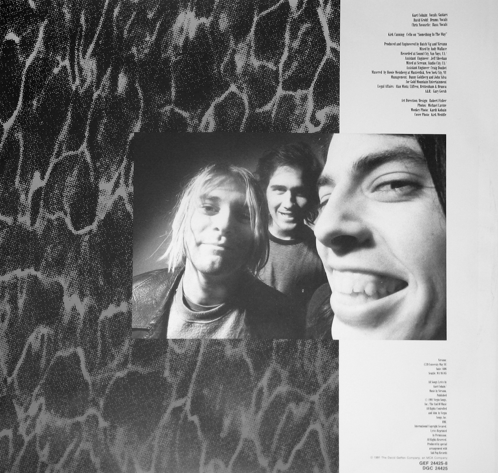 NIRVANA Nevermind 12" LP Vinyl Gramophone Record